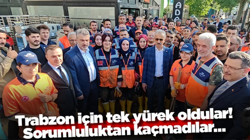 Trabzon Sel Afetine Bayburt'tan Destek
